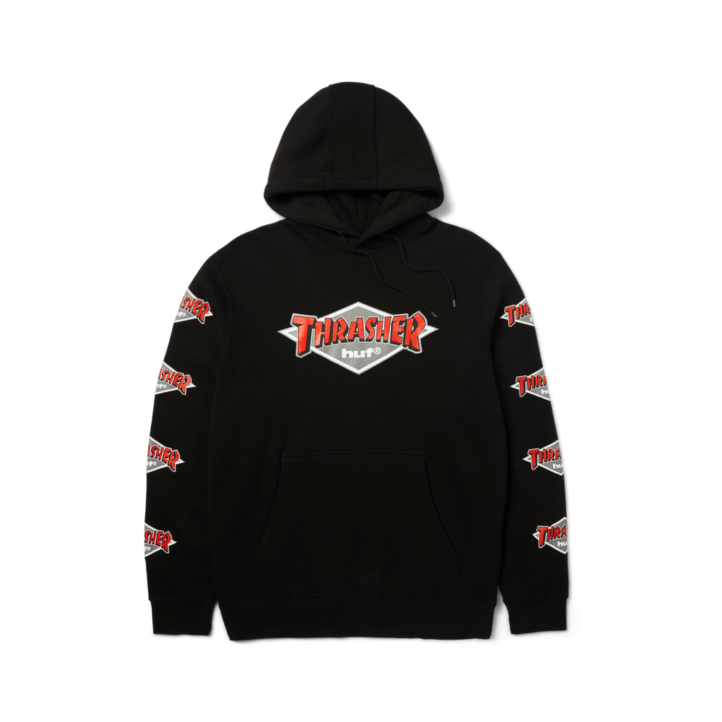 HUF X THRASHER LOGO HOODIE