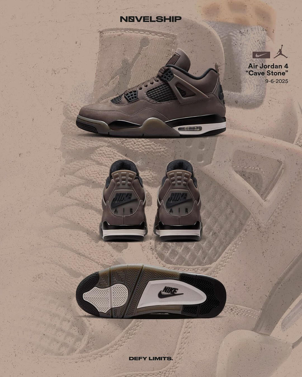 Jordan 4 Retro Cave Stone