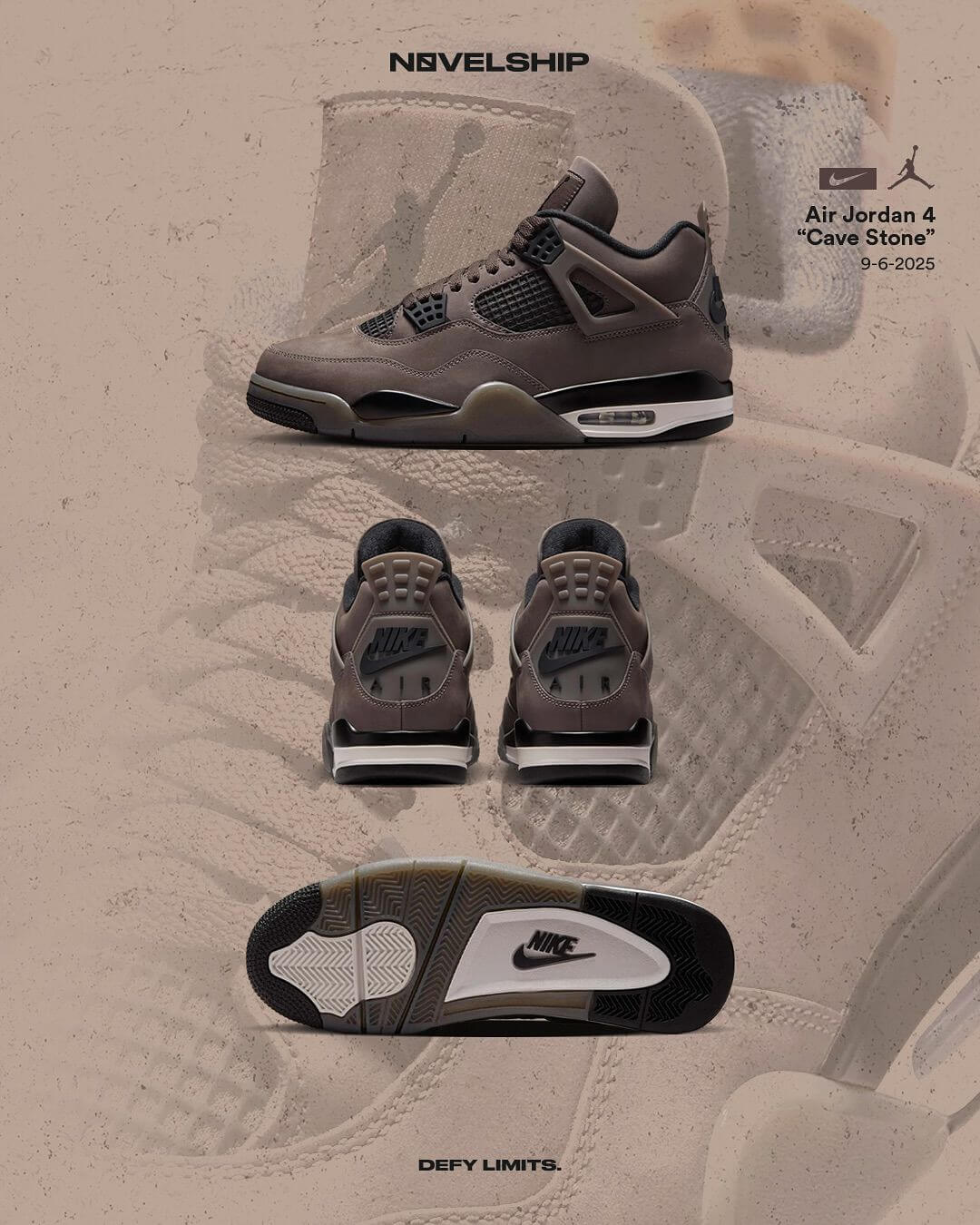Jordan 4 Retro Cave Stone