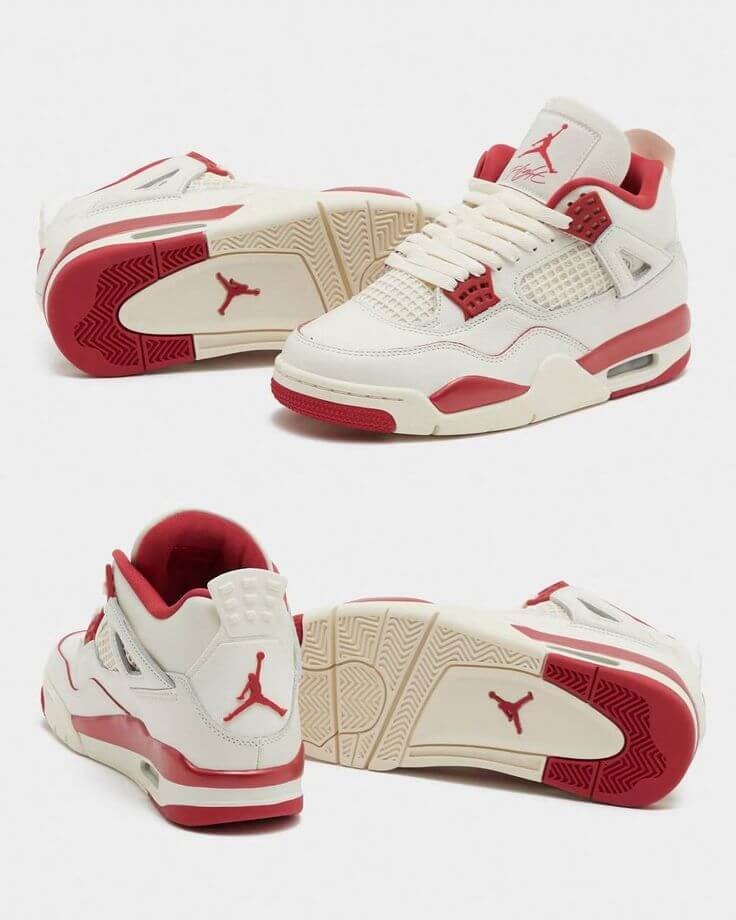Jordan 4 Retro Valentine's Day Sierra Red