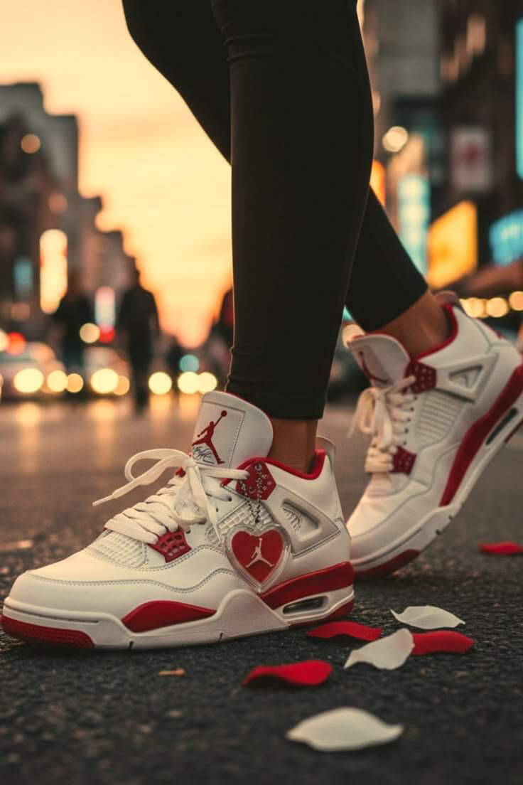 Jordan 4 Retro Valentine's Day Sierra Red